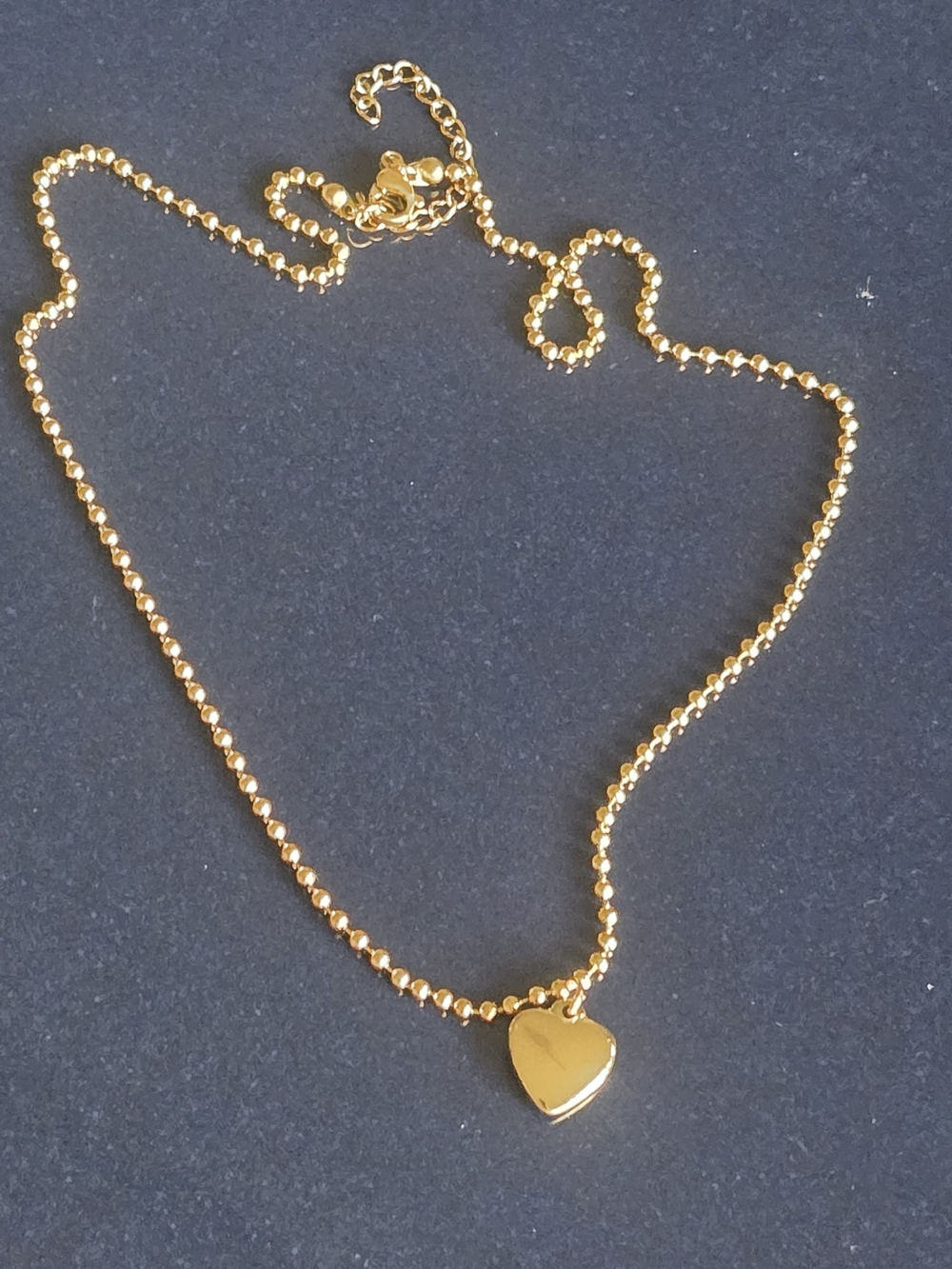 Gold Heart Pendant Necklace - Women Jewelry